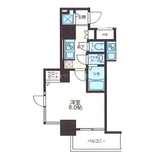 S-RESIDENCE西長堀の間取り図