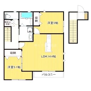 クレストコート伊丹南の間取り図