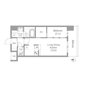 アーバングランデ新大阪の間取り図