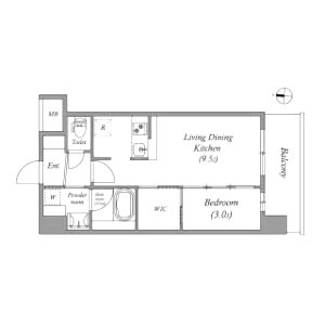 アーバングランデ新大阪の間取り図
