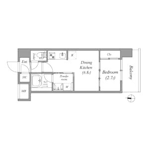 アーバングランデ新大阪の間取り図