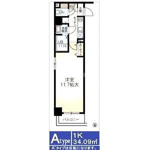 ミモサ中津の間取り図