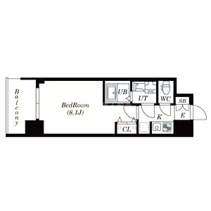 S-RESIDENCE阿波座Westの間取り図