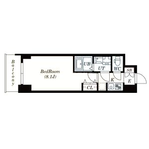 S-RESIDENCE阿波座Westの間取り図