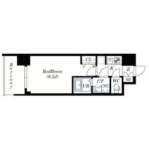 S-RESIDENCE阿波座Westの間取り図