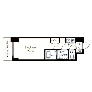 S-RESIDENCE阿波座Westの間取り図