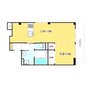 グランツ鳴尾の間取り図