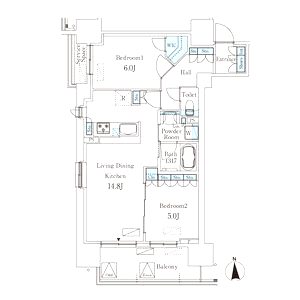 JP noie 同心の間取り図