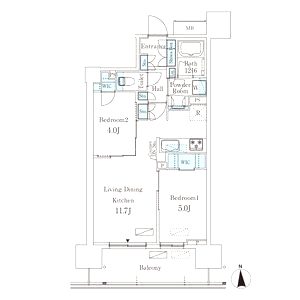 JP noie 同心の間取り図
