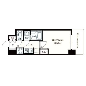 S-RESIDENCE江坂Eminenceの間取り図