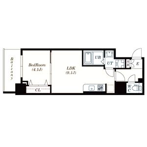 S-RESIDENCE江坂Eminenceの間取り図