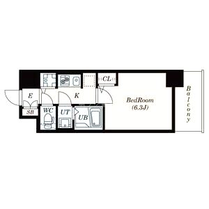 S-RESIDENCE江坂Eminenceの間取り図