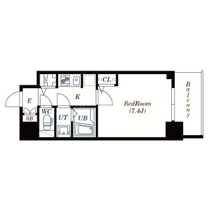 S-RESIDENCE江坂Eminenceの間取り図