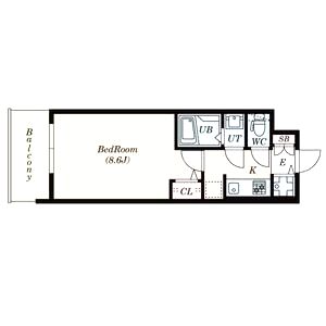 S-RESIDENCE江坂Eminenceの間取り図