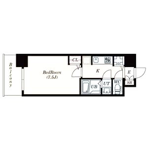 S-RESIDENCE江坂Eminenceの間取り図
