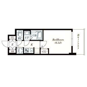 S-RESIDENCE江坂Eminenceの間取り図