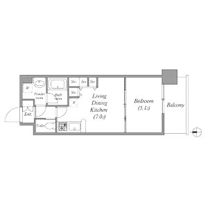 ラルテ中津の間取り図