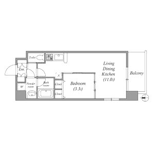 ラルテ中津の間取り図
