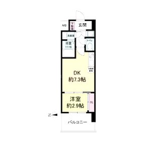 セレニテ江坂ミラクの間取り図