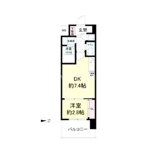 セレニテ江坂ミラクの間取り図