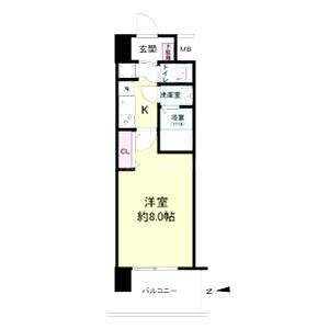 セレニテ江坂ミラクの間取り図