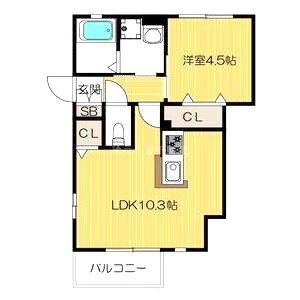 サニーメゾンの間取り図