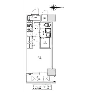 S-RESIDENCE江坂Alegriaの間取り図