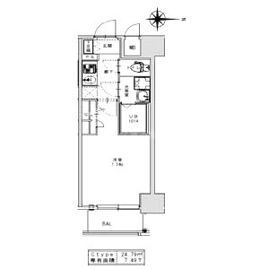S-RESIDENCE江坂Alegriaの間取り図