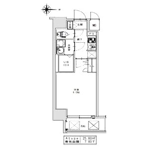S-RESIDENCE江坂Alegriaの間取り図