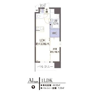 LE CEDRE 天神橋の間取り図