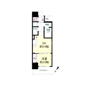 セレニテ神戸ミラクの間取り図