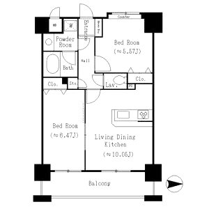東明マンション壱番館の間取り図