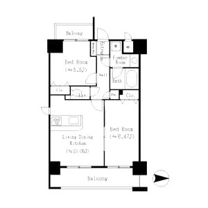 東明マンション壱番館の間取り図