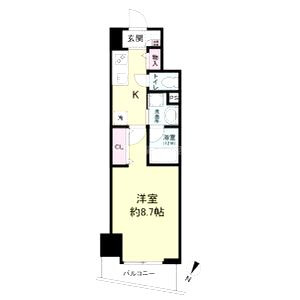 アプリーレ三宮磯上公園の間取り図