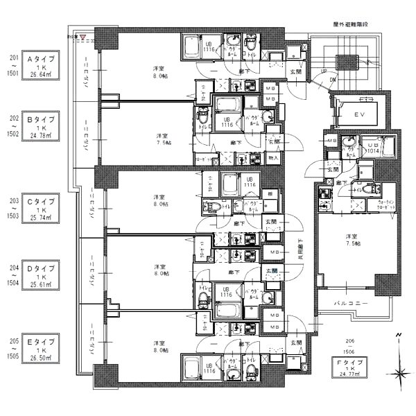 S-RESIDENCE谷町五丁目の室内写真8枚目