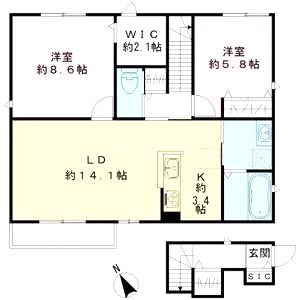 カーメル桜ケ丘の間取り図