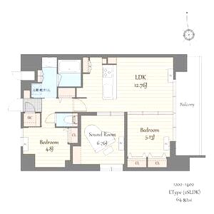 S-RESIDENCE天満橋arの間取り図