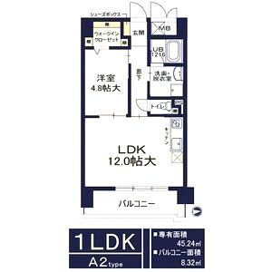 ウィスタリア立花の間取り図