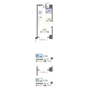 イルミナルグランデの間取り図