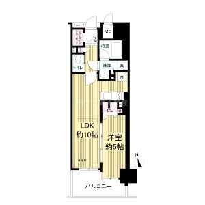 グランアッシュ江坂の間取り図