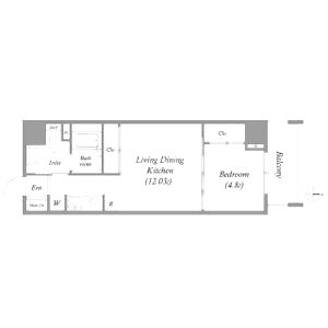 Uresidence Temmabashiの間取り図