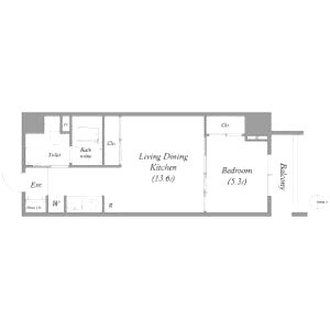 Uresidence Temmabashiの間取り図