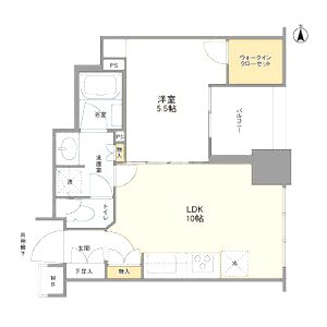 クレヴィアタワー大阪本町の間取り図