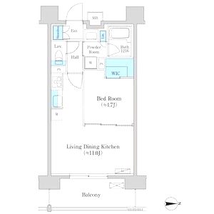 アジュールコート福島の間取り図