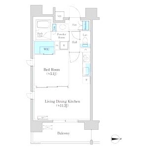アジュールコート福島の間取り図