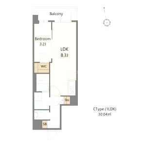 Alivis緑橋の間取り図
