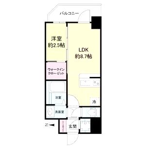 セレニテ新大阪グランデ ミリューの間取り図