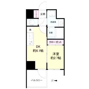 セレニテ新大阪グランデ ミリューの間取り図