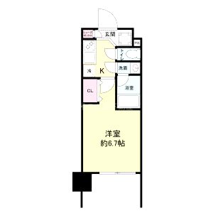 レジディア新大阪の間取り図