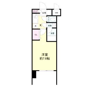 レジディア新大阪の間取り図